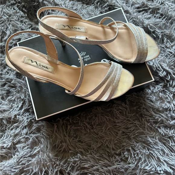 Silver Nina Heels - Picture 4 of 4